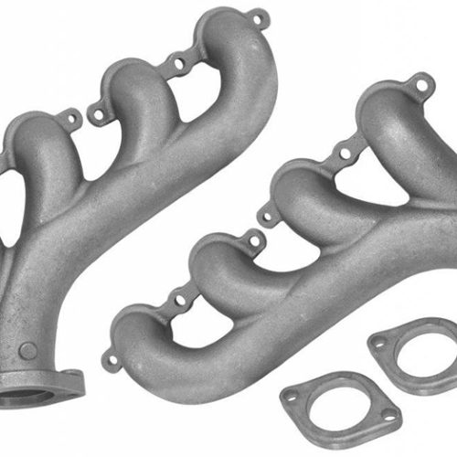 LS SWAP RAW CAST IRON EXHAUST MANIFOLDS, 2.5″ OUTLET