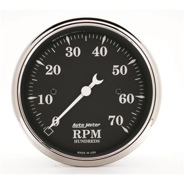 OLD TYME BK 3-1/8" TACHOMETER 7,000RPM, IN-DASH, FULL SWEEP