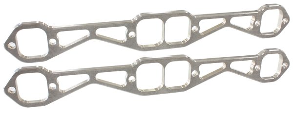 SBC header flanges set 1-7/8" Square port 1.88 X 1.88" PAIR