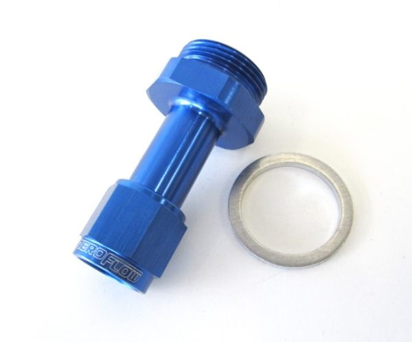-6AN HOLLEY CARB INLET 4150   BLUE SWIVEL NUT (PAIR)