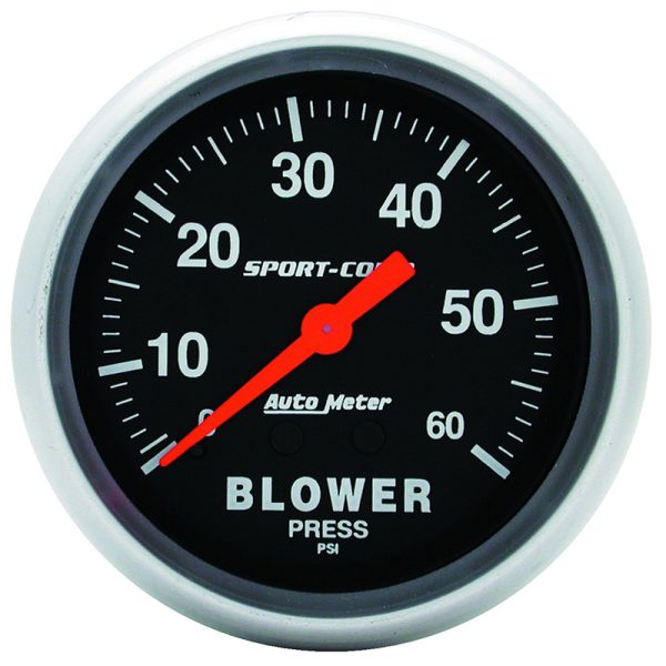 SPORT-COMP 2-5/8" BLOWER PRESS0-60PSI, MECHANICAL, BOOST