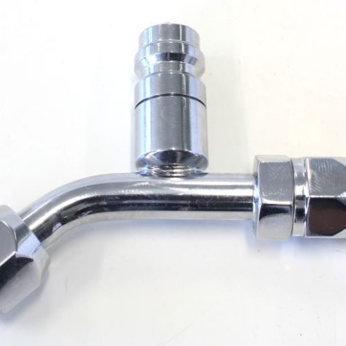 -6 A/C W/CHARGE PORT 45 DEG   STAINLESS