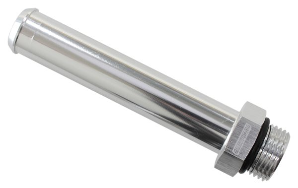 -8ORB TO 22MM BARB TURBO DRAINEXTENSION SILVER 100MM OAL