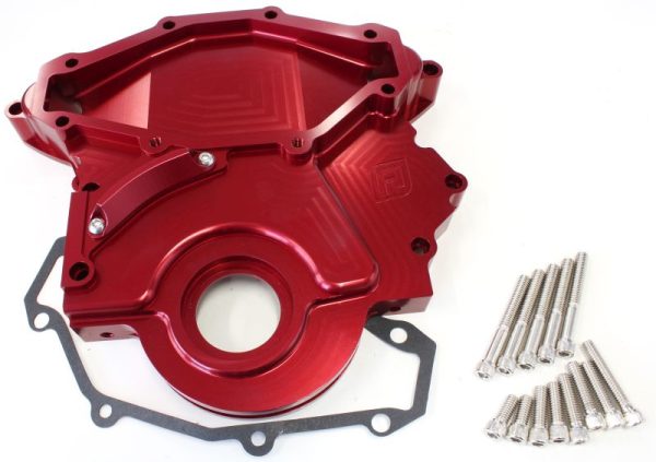 HOLDEN 304 308 BILLET TIMING  COVER ACCEPTS MECH FUEL PUMP