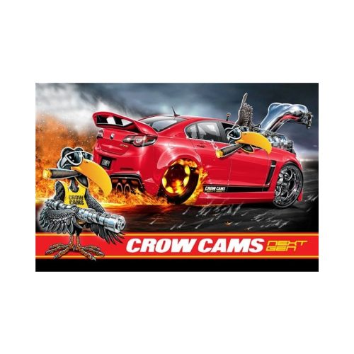 CROW HOLDEN BURNOUT CAR BANNER