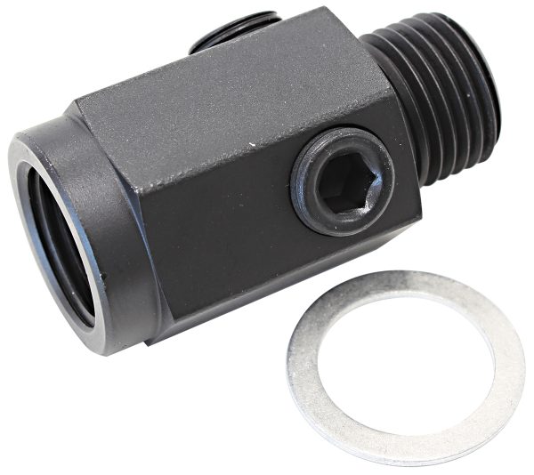 M16 X 1.5 EXTENSION WITH 1/8" NPT PORT STEEL