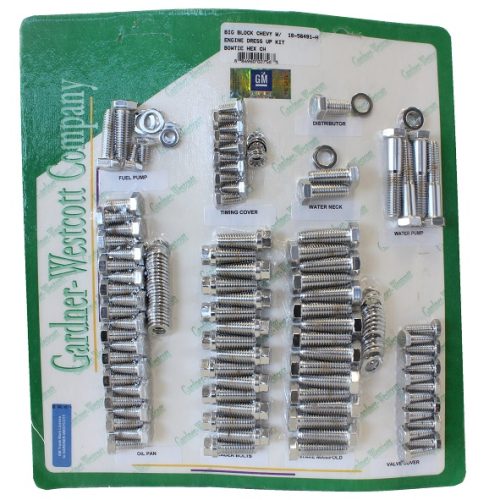 BBC ENGINE DRESS UP KIT       POLISHED S/STEEL CHEVY SIGN