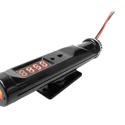 BLK DIGITAL MINI SHIFT LIGHT &TACHOMETER COMBO. “3 WIRE”
