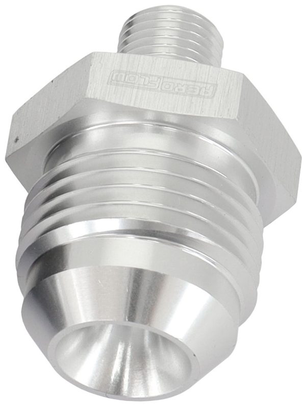 METRIC M10 X 1.0MM TO -10AN   SILVER MALE M10x1.0MM TO -10AN