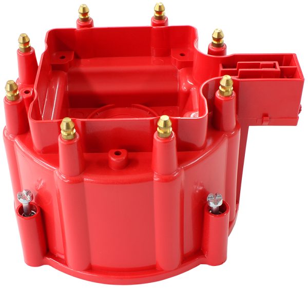 CHEV V8 HEI DISTIBUTOR CAP    RED COLOUR SUITS 4010-8362