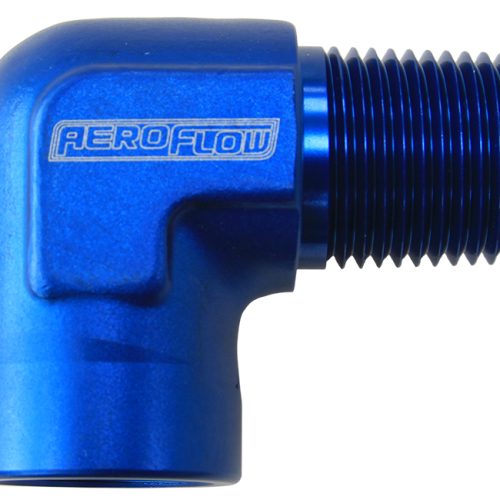90 DEG FEMALE TO MALE 1″ NPT  BLUE