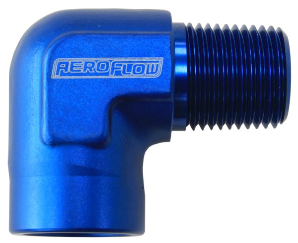 90 DEG FEMALE TO MALE 1" NPT  BLUE