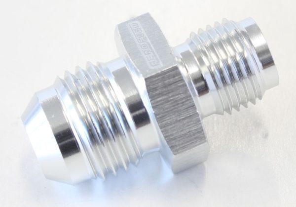 Adaptor 7/16 X 24 Inverted    seat to -06 Silver