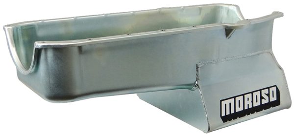 MOROSO SBC OIL PAN, PRE-1980  7 QUART / 6.6L, LH DIPSTICK