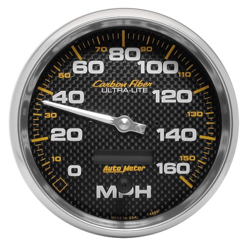 CARBON FIBER 5″ SPEEDO 160MPH IN DASH ELECTRONIC