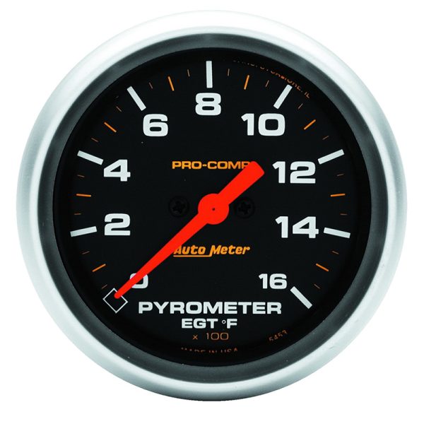 PRO-COMP 2-5/8" PYROMETER KIT 0-1600°F, FULL SWEEP ELECTRIC
