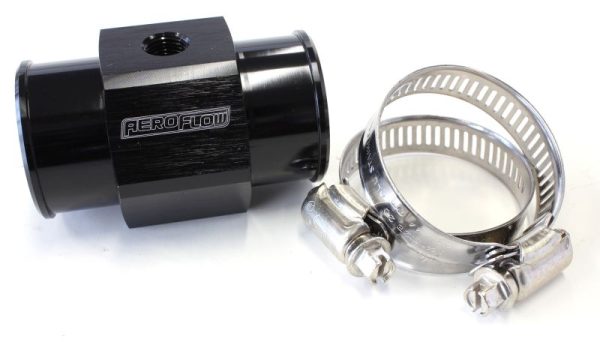 1-27/64" 36mm WATER TEMP HOSE ADAPTER w/ 1/8" NPT GAUGE PORT