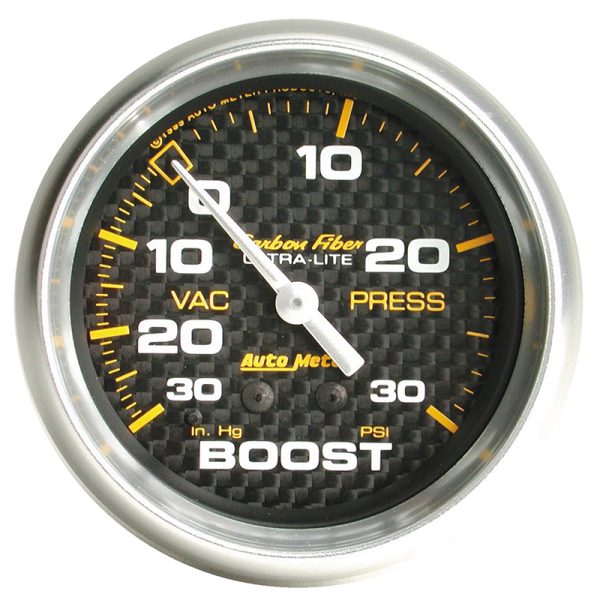 CARBON FIBER 2-5/8" BOOST/VAC 30IN/HG-30PSI, MECHANICAL 10FT