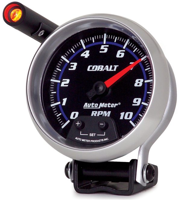 COBALT 3-3/4" TACHO 10,000RPM PEDESTAL MOUNT W/ SHIFT LIGHT