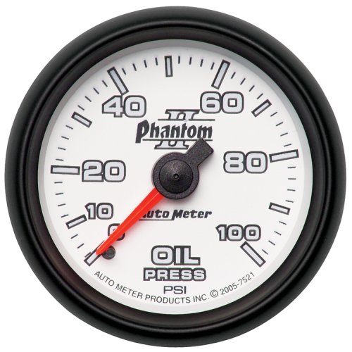 2-1/16 OIL PRESS, 0-100 PSI,  2-1/16 PHANTOM II
