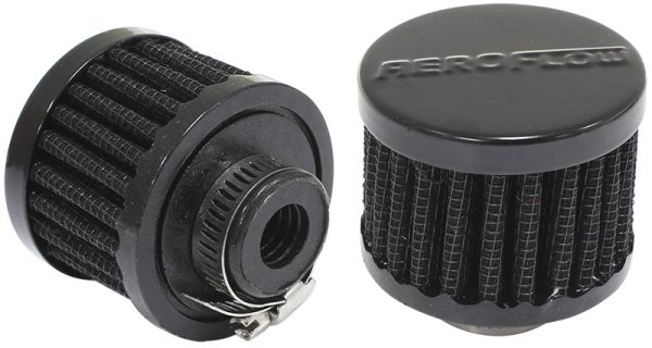 1/2" UNIV CLAMP ON FILTER     2" O.D,1-1/2" H,BLACK TOP