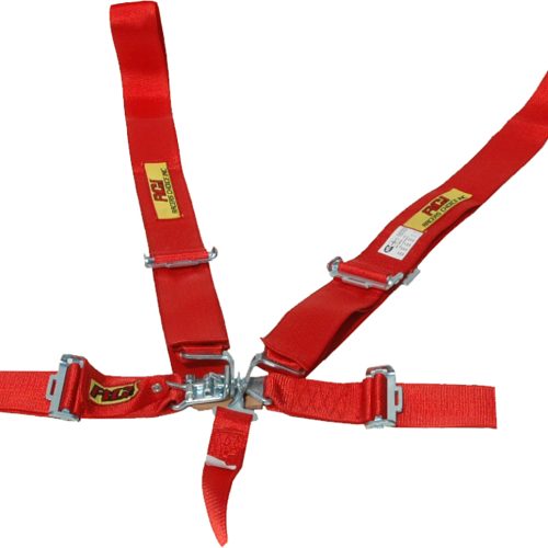 RCI HARNESS 3 COMPLETE SET    5 POINT, LATCH, RED PULL DOWN