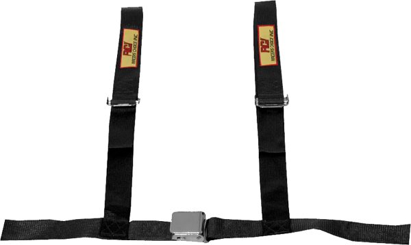 STREET STYLE BELTS 2" 4 POINT BUCKLE, BLACK ***NOTES***