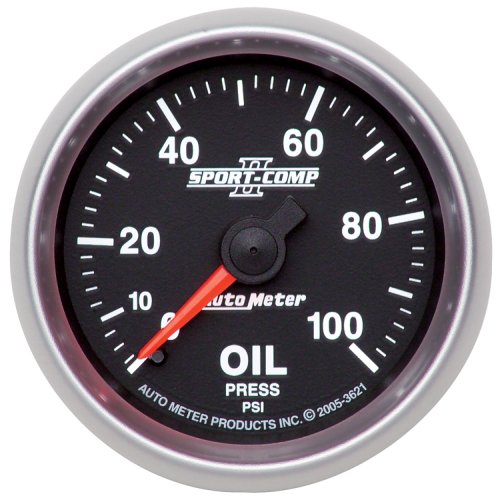 2-1/16 OIL PRESS, 0-100 PSI,  MECHANICAL, SPORT-COMP II