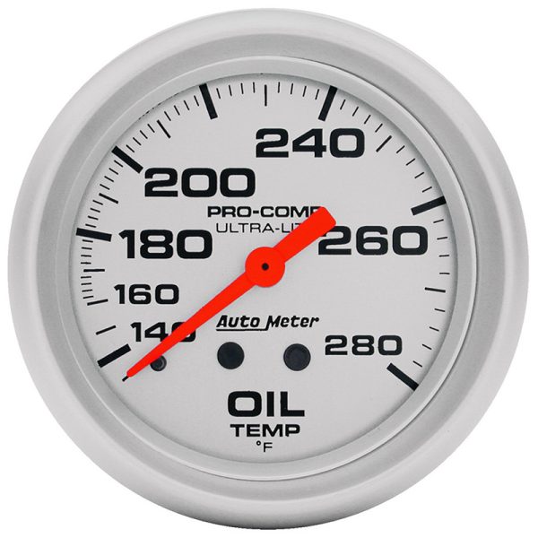 ULTRA-LITE 2-5/8" OIL TEMP    140-280°F, MECHANICAL, 6FT