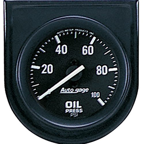 2 OIL PRESS, 0-100 PSI, IN ST IN BLACK PANEL, 100PSI