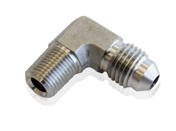 S/S 90 DEG 1/8" NPT TO -4AN