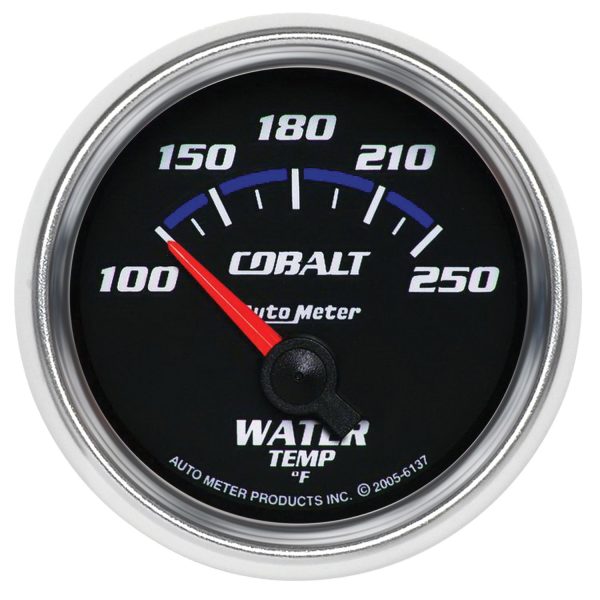 COBALT 2-1/16" WATER TEMP     100-250°F, SHORT SWEEP ELECT