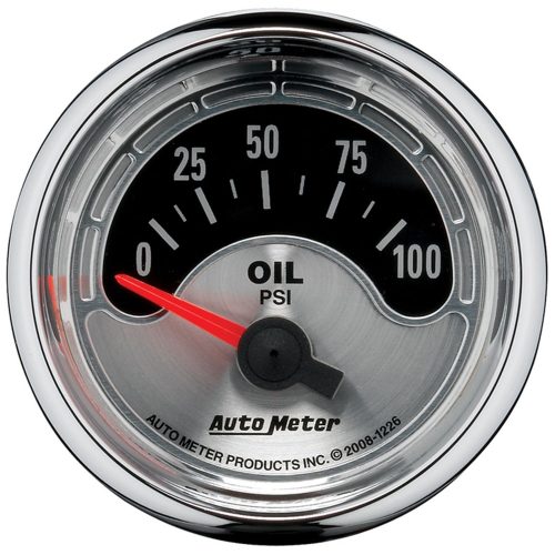 AM MUSCLE 2-1/16″ OIL PRESSURE0-100PSI, SHORT SWEEP ELECTRIC