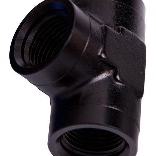 FEMALE PIPE TEE 1/8″ NPT      BLACK FEMALE 1/8″ NPT