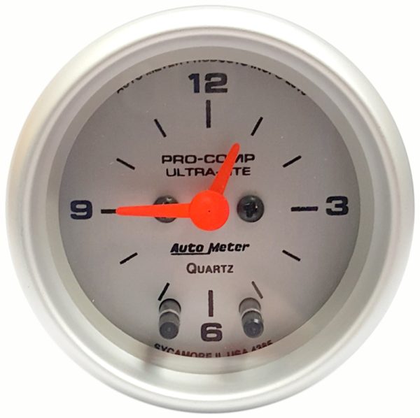 ULTRA LITE 2-1/16" CLOCK      QUARTZ, ANALOGUE