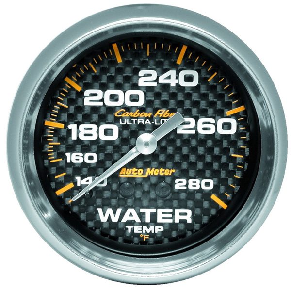 CARBON FIBER 2-5/8" WATER TEMP140-280°F, MECHANICAL, 6FT