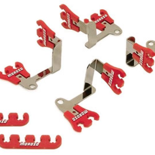 SPARK PLUG UNI LOOMS HOLDERS  SHOW CAR KIT RED  7-9MM LEADS