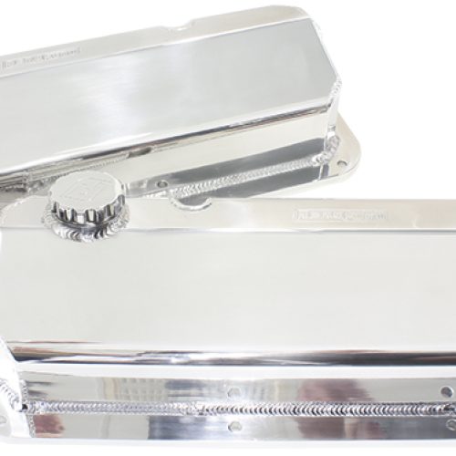 302 351C FORD FABRICATED VALVECOVERS POLISHED -12ORB
