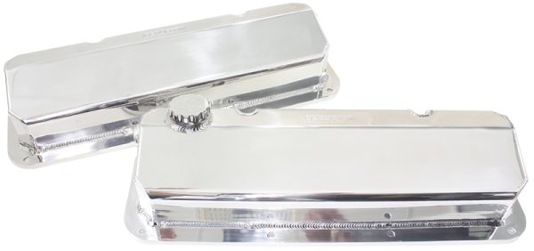 302 351C FORD FABRICATED VALVECOVERS POLISHED -12ORB