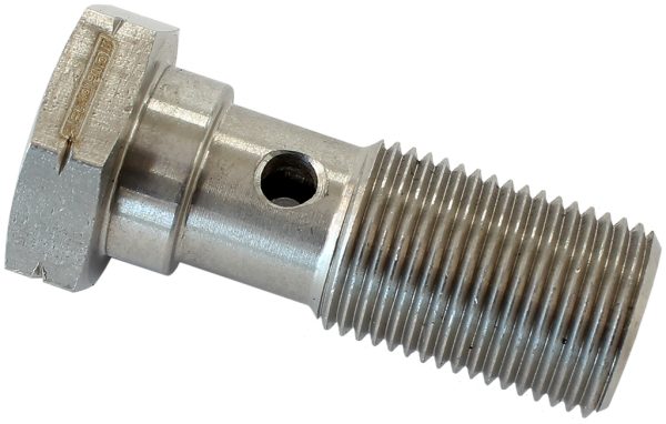 BANJO BOLT -3AN 3/8" x 24UNF  STAINLESS 25MM LONG