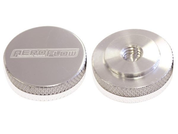 AIR CLEANER NUT 1/4" POLISHED FEMALE THREAD 1/4" UNC