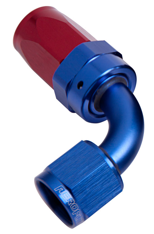 -8AN TAPER SERIES 90 DEGREE HOSE END BLUE - Image 2