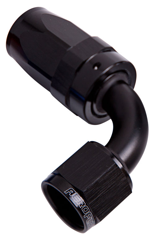 -8AN TAPER SERIES 90 DEGREE HOSE END BLACK - Image 2