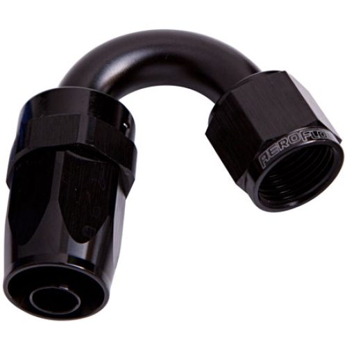 -12AN TAPER SERIES 150 DEGREE HOSE END BLACK