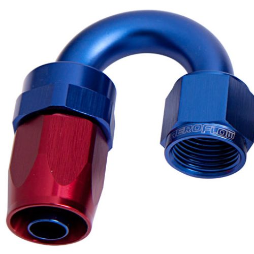 100 Series Taper 180° Swivel Hose End -12ANBlue/Red Finish. Suit 100 & 450 Series Hose