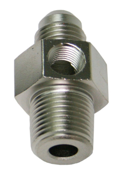 MALE 1/8"NPT TO -6AN 1/8" PORTSILVER 1/8" TO -6AN ,1/8" PORT - Image 2