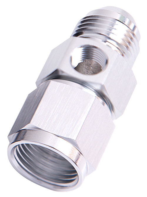 STRAIGHT FEMALE - MALE -12AN SILVER WITH 1/8" NPT PORT - Image 2