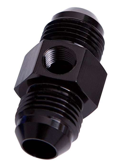 STRAIGHT MALE - MALE -4AN BLACK WITH 1/8" NPT PORT - Image 2