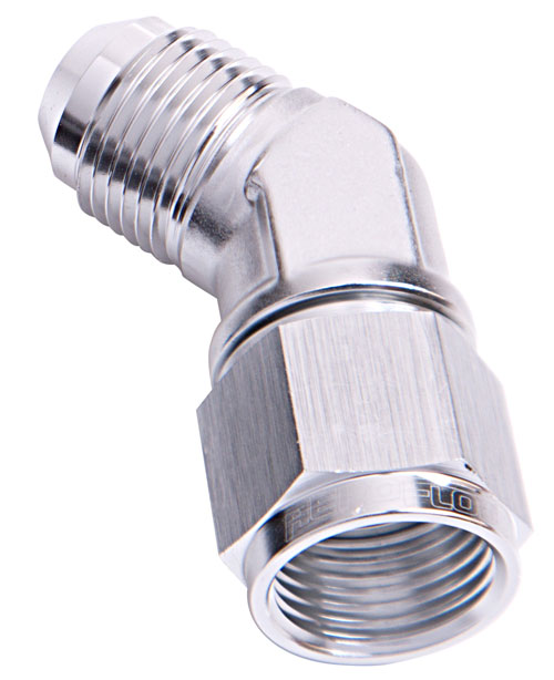 <strong>45° Female/Male Flare Swivel -8AN</strong> Silver Finish - Image 2