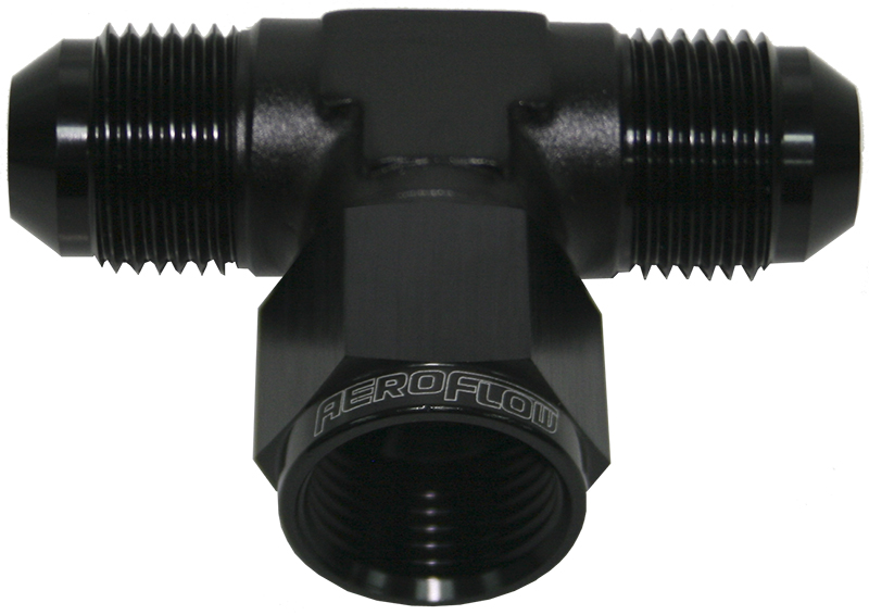 AN TEE -6AN FEMALE NUT BLACK SWIVEL NUT ON SIDE - Image 2